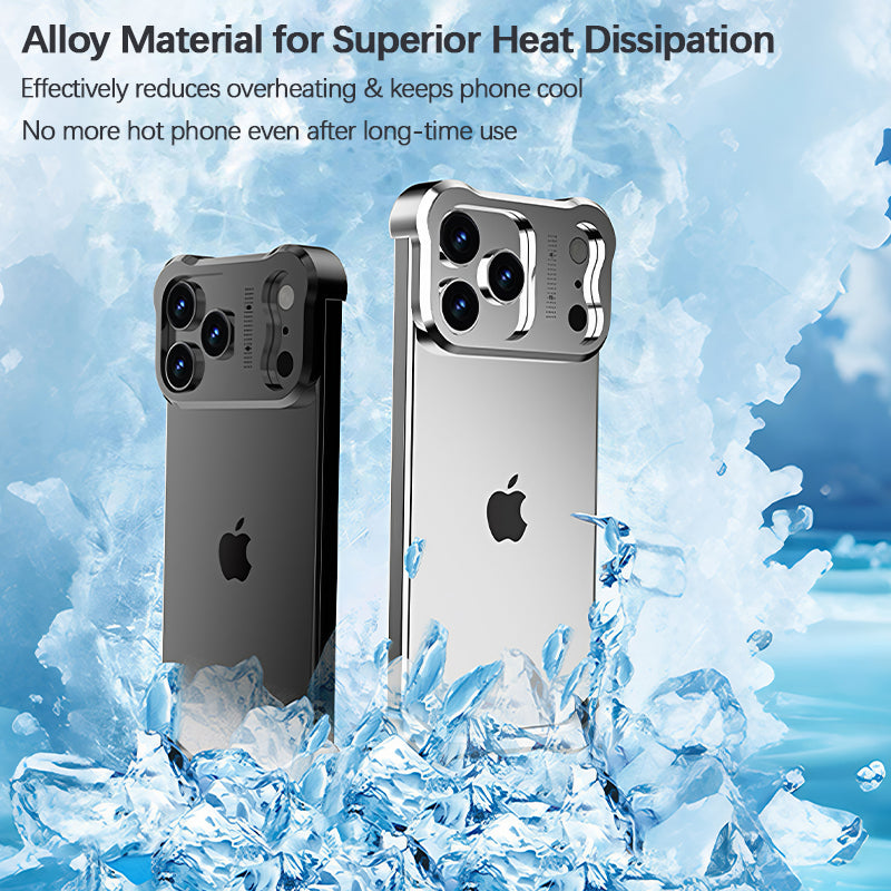 iPhone Frameless Aluminum Alloy Case