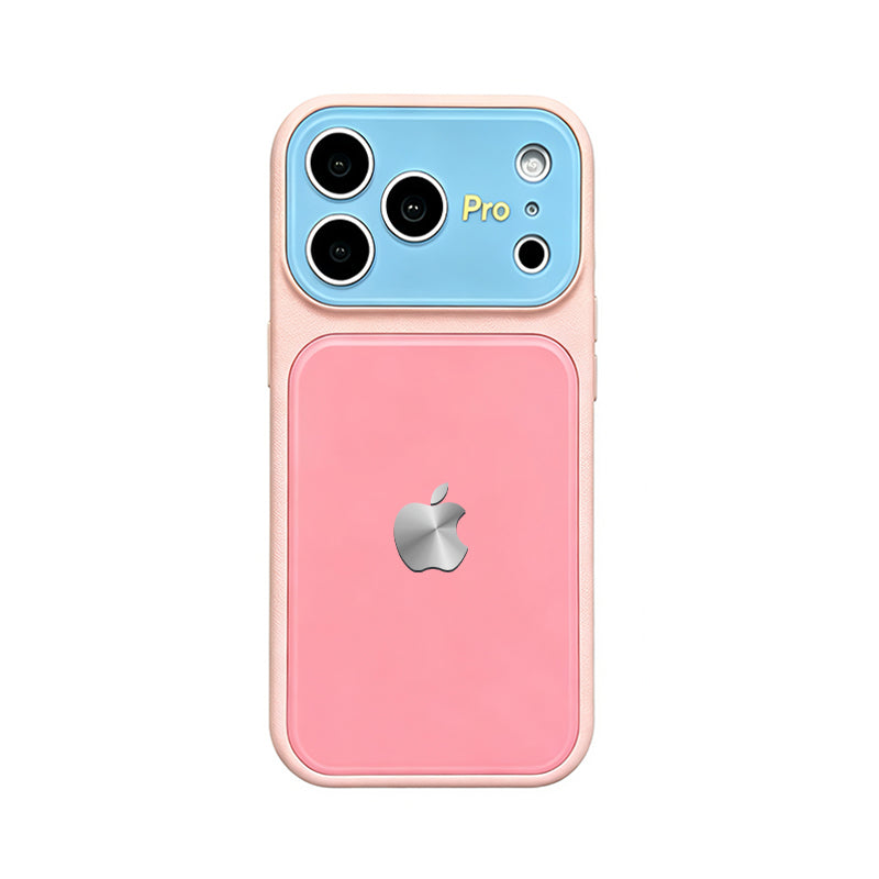 iPhone Dopamine Color-Blocked Leather Case