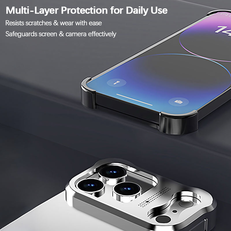 iPhone Frameless Aluminum Alloy Case