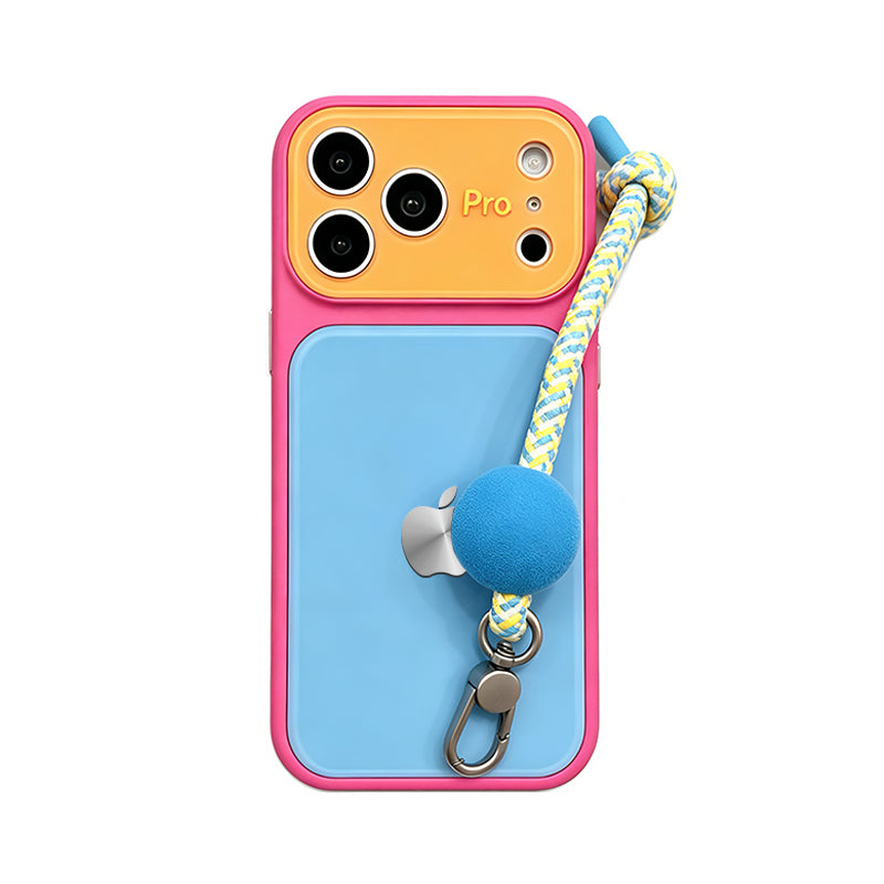 iPhone Dopamine Color-Blocked Leather Case