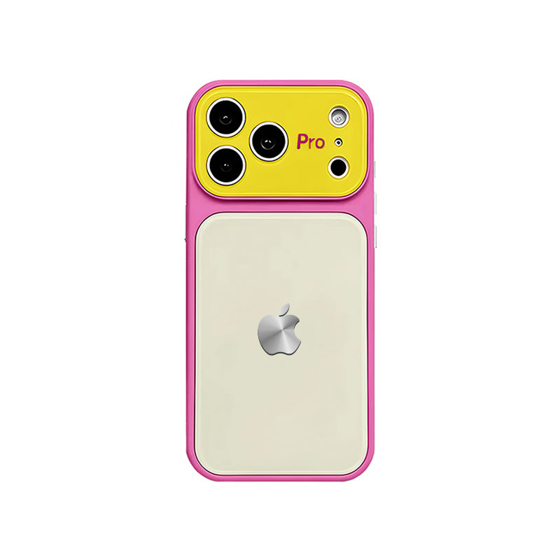iPhone Dopamine Color-Blocked Leather Case